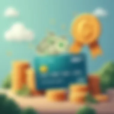 Understanding Cash Back Advantages An artistic depiction of cash back benefits, illustrating the concept of saving money through smart credit card use.